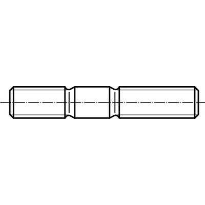 PROFISTYL DIN 835 šroub závrtný do slitin hliníku 8.8 černý Varianta: DIN 835 závrtný šroub do hliníku pev. 8.8 M8x50 – Zboží Mobilmania