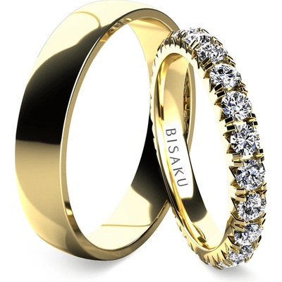 Bisaku Snubní Kayla BIS BD51G Žluté zlato