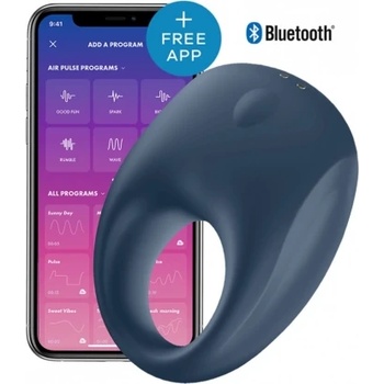 Satisfyer Презаредим вибриращ пенис пръстен Satisfyer Strong One с App