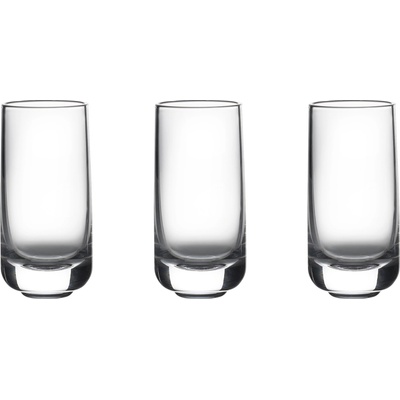 Zone Чаша за шотове ROCKS 50 ml, комплект от 3 бр. , прозрачен, стъкло, Зона Дания (ZO10601)