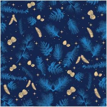 PROCOS VIANOČNÉ OBRÚSKY Z BOROVICOVÝCH ŠIŠIEK A IHLIČIA 3V 33X33CM