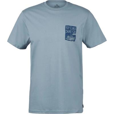 Rip Curl Мъжка тениска Rip Curl Keep On Trucking S/S Tee T-shirt - Faded Denim - размер XL (216-7703-0215)
