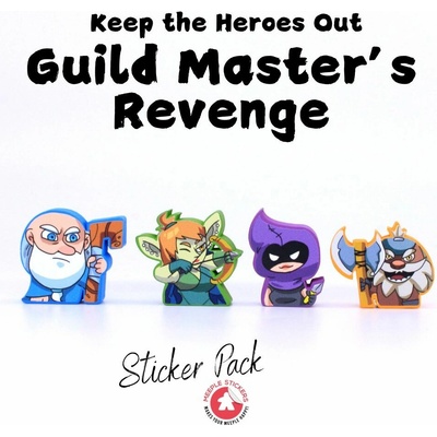 Meeple Stickers samolepky pro Keep the Heroes out! guild master's revenge