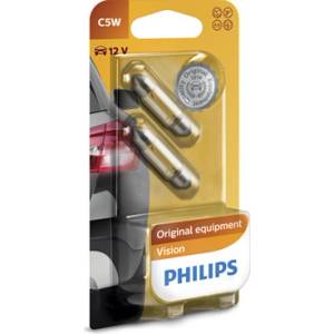 Philips Крушка, светлини купе philips c5w, 12v, 5w, 2 бр