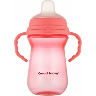 Canpol Babies silikon hrnček FirstCup 250ml pink
