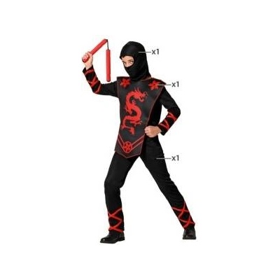 BigBuy Carnival Маскировъчен костюм за деца Нинджа Размер 7-9 години