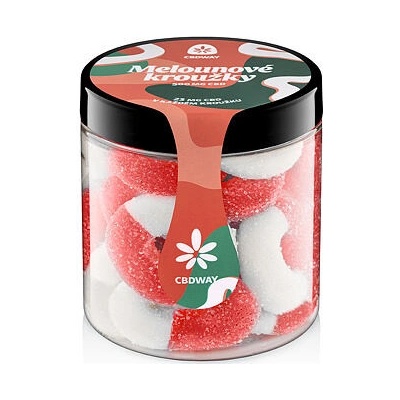 CBD WAY Kyselé želé kroužky s příchutí melounu 500 mg 200 g