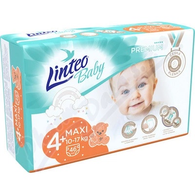 LINTEO BABY PREM.MAXI+ 10-17 kg 46 ks
