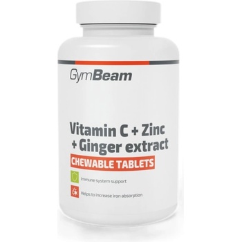 Image 1 of GymBeam Chewable Vitamin C + Zinc + Ginger extract [90 Таблетки]
