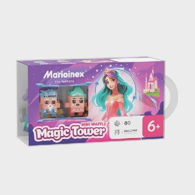 Marioinex Мини вафлен конструктор Marioinex " Вълшебната кула на принцесата" , 80 части