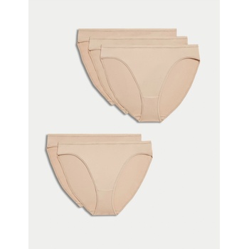 Marks & Spencer Комплект от пет дамски панталона с висока талия в бежово Marks & Spencer Marks & Spencer | Bezhov | ЖЕНИ | L