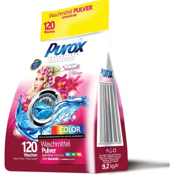 Purox Color Parfumovaný prácí prášok pre všetky farby 9,2 kg 120 PD
