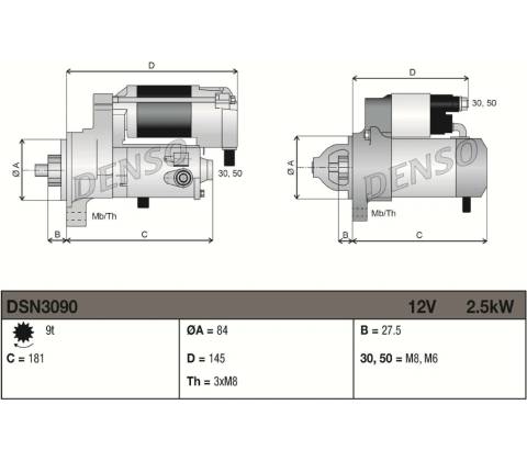 Startér DENSO DSN3090