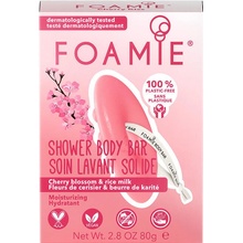 Foamie Shower Body Bar Cherry Kiss Cherry Blossom & Rice Milk 80 g