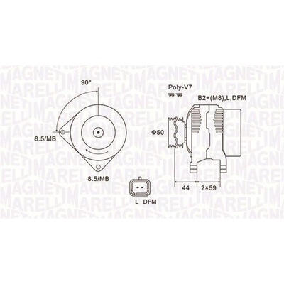 Generátor MAGNETI MARELLI 063731827010