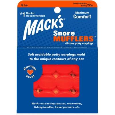 Mack's Snore Mufflers špunty do uší 6 párů