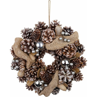 MagicHome Veniec na dvere krémový 30 x 8 cm