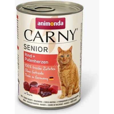 Animonda Carny Senior hovädzie a morčacie srdiečka 400 g