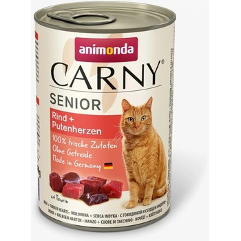 Animonda Carny Senior hovädzie a morčacie srdiečka 400 g