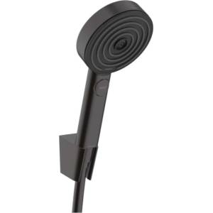 Hansgrohe Pulsify Select - Душ комплект ръчен душ с 3 струи, държач и шлаух 160 cm, черен мат 24303670 (24303670)