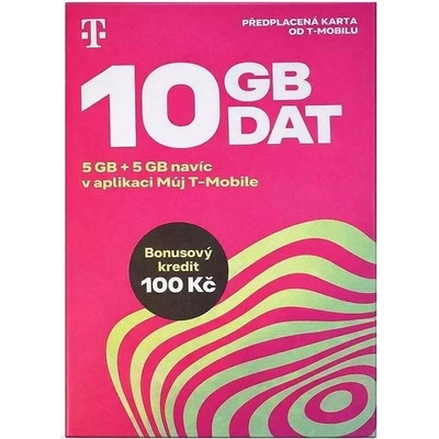 Twist SIM předplacená karta 10GB (5GB + 5GB ZDARMA) + 100 Kč kredit