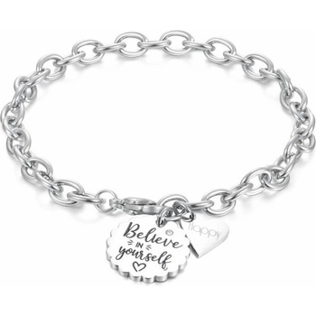 S`Agapõ Oceľový náramok s prívesky Happy SHAM12