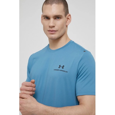 Under Armour Тениска за трениране Under Armour Rush Energy в синьо с изчистен дизайн (1366138)