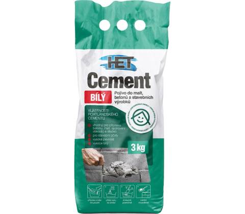 HET cement biely 3kg