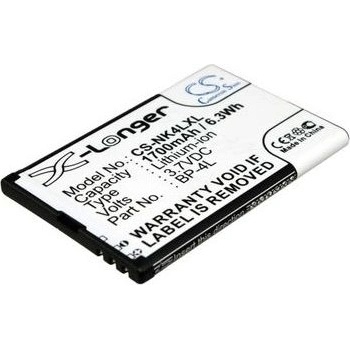 Cameron Sino Батерия (еквивалент BP-4L) за Nokia E52, N97, E63, E72, E90, Li-Ion 3, 7V 1700mAh (CS-NK4LXL)