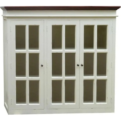 EX Home Надстройка за бюфет EX Home модел Bergamo 3, Бял Антик