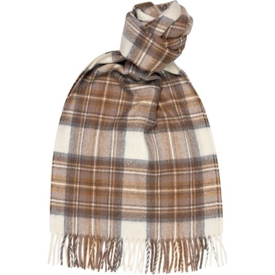 Joshua Ellis 1767 Joshua Ellis Plaid Brushed Scarf Whisky Check