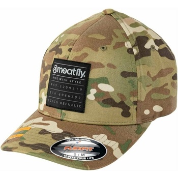 Meatfly шапка с козирка Raptor Flexfit Coordinates Multicam | Многоцветен | Размер Meatfly | Cheren | МЪЖЕ | S/M