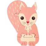 Orange Tree Toys Дървен пъзел Orange Tree Toys - Катеричка, 4 части (OTT06272) - baby