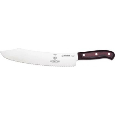 Giesser Exkluzivní edice Premium Cut Rocking Chefs nůž na pečivo délka vlnkového ostří 25 cm