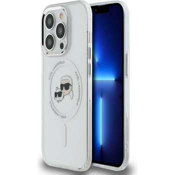 KARL LAGERFELD IML K&CH Heads Metal Frame MagSafe заден капак за iPhone 15 Pro прозрачен Karl Lagerfeld | Lilav | ЖЕНИ | UNI