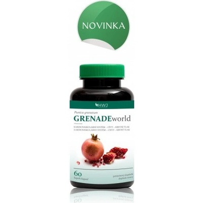 GRENADEworld Granátové jablko z nejžádanějších BIO odrůd 60 kapsúl