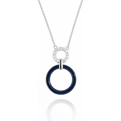 InfinitySilver Strieborný náhrdelník s keramickým krúžkom NC00142Mt
