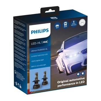 Philips Крушка, LED, фар за дълги светлини PHILIPS 12/24V, 18W, 5800K, 1000/1500lm, 2 бр