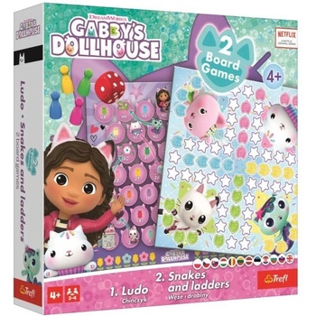 Trefl Къщата за кукли на Габи: 2 в 1 настолна игра (02590)