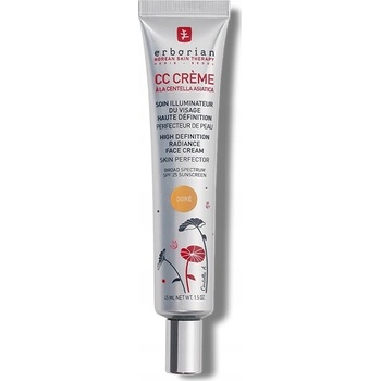 Erborian CC Crème Centella Asiatica rozjasňujúci krém pre jednotný tón pleti SPF25 veľké balenie Doré 45 ml