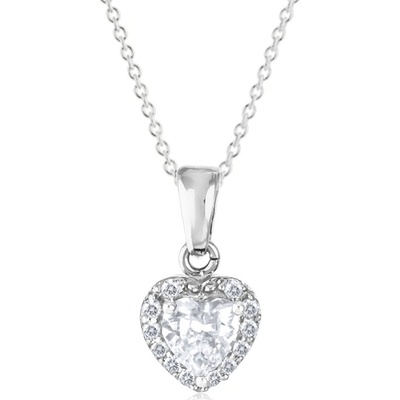 Gemmax Řetízek se srdíčkem z bílého zlata Z8016-10 GBSWB-24741-39271