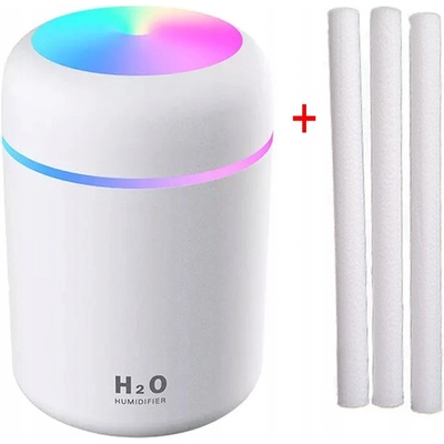 Malatec 16367 RGB LED Zvlhčovač vzduchu s aroma difuzérem 300 ml 2 W bílý