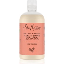 Shea Moisture Coconut & Hibiscus hydratačný šampón pre vlnité a kučeravé vlasy 384 ml