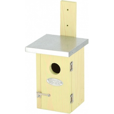 Esschert Design Vtáčia búdka Simi 25,5 x 11,5 x 13,5 cm drevo kov hnedá