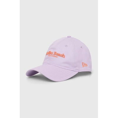 New Era Памучна шапка с козирка New Era в лилаво с апликация (60434978)