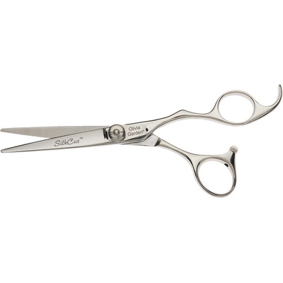 Olivia Garden Kadeřnické nůžky SilkCut Shear 5,75" - stříbrné 5,75