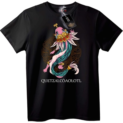 NOONEBRAND Тениска Кетцалкоатъл Митичната змия - S, Black