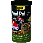 TETRA Pond Pellets - плаваща гранулирана храна за ежедневно хранене на всички езерни риби - 1 литър
