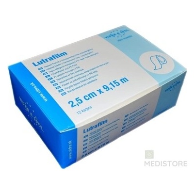 VIDRA Lutrafilm fixačná náplasť 2,5 cm x 9, 15 m 12 ks Vidra a spol. s.r.o.