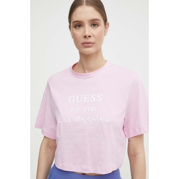 Guess Памучна тениска Guess DAKOTA в розово V4GI13 JA914 (V4GI13.JA914)